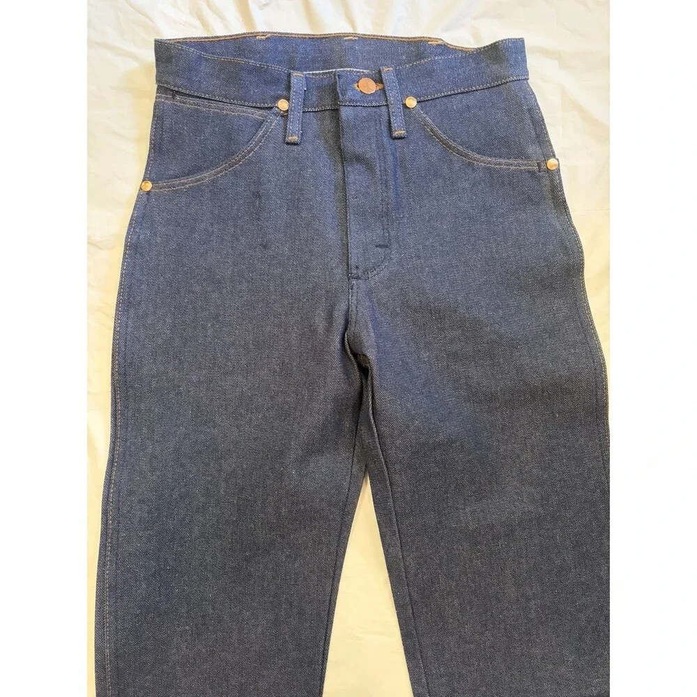 Wrangler Jeans Men's 27x32 Blue Dark Wash Original Fit Cowboy Cut